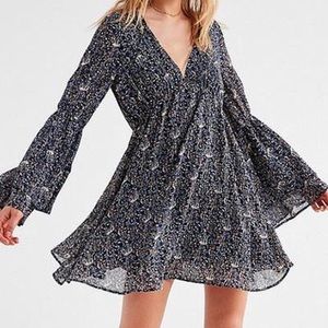 Lucca Couture Empire Waist Bell-Sleeve Dress